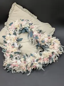 Hochzeit Trockenblumenherz Autodeko