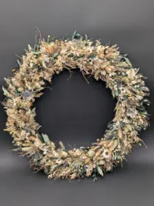 Trockenblumenkranz herbstlich